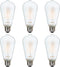 ASOKO ST64 Frosted LED Edison Vintage Light Bulbs, 6W Equivalent 60W 2700K Warm White, Dimmable LED Edison Bulb Antique LED Filament Bulbs 6 Packs...