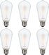 ASOKO ST64 Frosted LED Edison Vintage Light Bulbs, 6W Equivalent 60W 2700K Warm White, Dimmable LED Edison Bulb Antique LED Filament Bulbs 6 Packs...