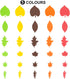 Konsait Bulk 540pcs Thanksgiving Foam Stickers,Fall Leaf Stickers Adhesive Foam Maple Leaves Stickers Art Craft Scrapbooks Supplies Thanksgiving A...