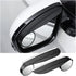 2PCS Car Blind Spot Mirror with Side Mirror Rain Guard,Carbon Fibre Rear View Mirror Rain Visor & 360° Adjustable HD Blindspot Mirror,Universal Au...