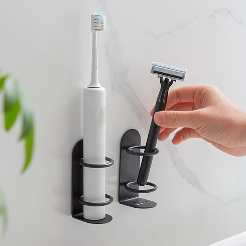 2 Pack Electric Toothbrush Holders Stick on The Wall Electric Metal Tooth Brushing Holder Wall Mounted Bathroom Organizer…...