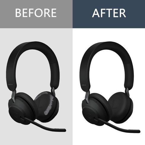 Replacement Ear Pads Compitable with Jabra Evolve2 65 MS/65 UC/USB, Earpads Cushions for Evolve2 40 UC/MS/USB, Headset Ear Covers Also Fit Jabra E...