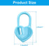 Litoexpe 200 Pcs Knitting Marker Blue, Heart Design Needle Clip Crochet Locking Stitch Markers for Art DIY Craft Project Crochet Work......