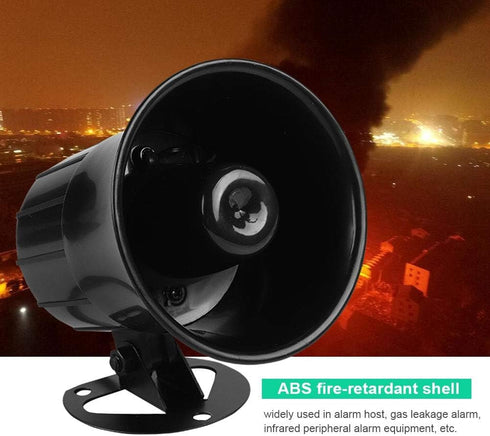 110dB DC 12V Wired Horn Alarm Siren Speaker Portable 15W / 20W Wired Antitheft Loudspeaker Alarm Siren Speaker for Home Security System...
