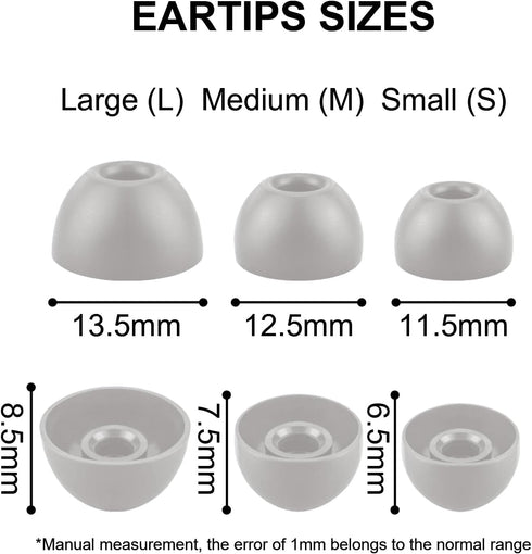 3-in-1 CleaningEartips Kit Compatible with Beats Fit Pro, S/M/L 3 Sizes 6 Pairs Soft Silicon Earbuds Tips Replacement Ear Tips, Compatible with Be...