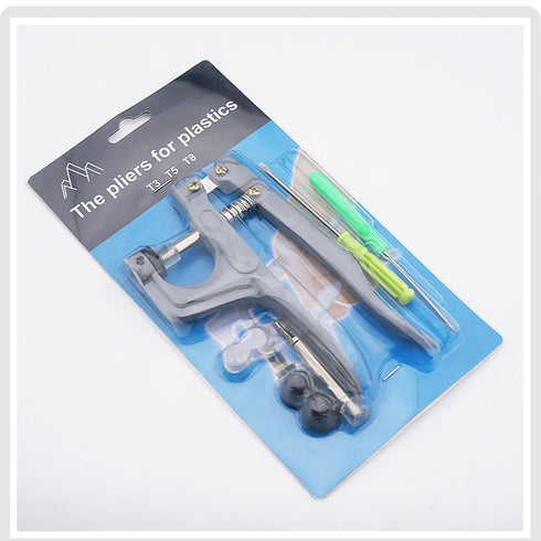 Snap Pliers for Crafts Clothing, KAM Plastic Snap, Fastener Press Attacher Punch for T3 T5 T8 Snaps, Handheld Snap Pliers Canvas Repair Kit for Le...