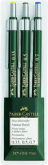 Faber-Castell TK-Fine-9713 Mechanical Pencils Wallet of 3-0.35, 0.5, 0.7mm...
