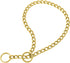 Golden Chain Dog Collar, Dog Training Choke Collar, Martingale Training Choke Collar Adjustable, 18K Cuban Link Strong Heavy Duty, M, 21.5inch*3mm...