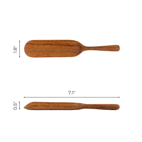 JABIHOME Wooden Measure Spoon, Easter Gifts for Mom, Long Round Wooden Condiment Spoons for Tea, Coffee, Hostess Gifts, Fall Decorations, New Year...