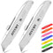 2 Pack Box Cutter Practical Utility Knife Retractable, Ergonomic Razor Knife, Box Cutters for Warehouse, Office, Exacto Knife Box Opener for Packa...