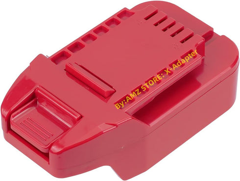 1x Adapter Fits Bauer 20v MAX Cordless Tools Compatible with Porter Cable 20 MAX (NOT 18v) Lithium Batteries - Adapter Only, RED (BP-BE20)...