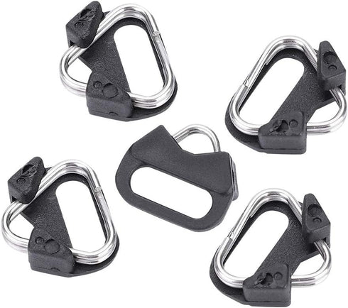 Acouto Lug Ring Camera Strap Triangle Split Ring Alloy Hook and Plastic 5pcs Camera Shoulder Strap Triangle Split Ring Adapters for Camera with Ro...