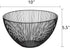 Wire Fruit Basket Fruit Bowl Kitchen Fruit Basket Stand Fruit Bowls for the Counters Metal Fruit Bowl (Black, Round)...