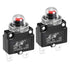 uxcell Thermal Circuit Breakers 5A 125/250V AC 32V DC Push Button Reset Overload Protector Switch with Waterproof Cap 2 Pcs...