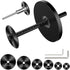 Inside Pipe Cutter for PVC Pipe, Cutter Tool Set with scale - Adjustable Depth Gauge, 6 Black Blades, 4" Black Hex Shank...