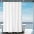 2-Pack Fabric Shower Curtain Liners Lightweight - White Cloth Shower Liners with Magnets, Washable & Water Repellent, 12 Button Holes, Hotel Quali...