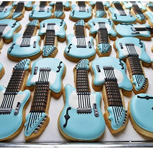 Electric Guitar Rock 'n Roll Cookie Cutter, 5.25" Made in USA by Ann Clark...