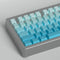 Side Printed Keycaps Cyan Gradient 125 Keys Cherry Profile PBT Heat Sublimation keycap Set for Mx Cherry Mechanical Keyboard (128 Cyan Gradient)...