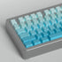 Side Printed Keycaps Cyan Gradient 125 Keys Cherry Profile PBT Heat Sublimation keycap Set for Mx Cherry Mechanical Keyboard (128 Cyan Gradient)...