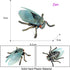 Animal Figures 3 pcs Realistic Plastic Golden Cicada Family Action Model Science Project, Learning Educational Toys, Birthday Gift, Cake Topper fo...