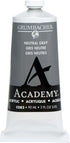 Grumbacher 90-ml Metal Tube Academy Acrylic Paint, Gloss, Neutral Gray...