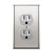 ENERLITES Elite Series Duplex Receptacle with Stainless Steel Metal Wall Plate, Tamper-Resistant Outlet, Commercial Grade, 15A 125V, UL Listed, 61...