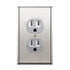 ENERLITES Elite Series Duplex Receptacle with Stainless Steel Metal Wall Plate, Tamper-Resistant Outlet, Commercial Grade, 15A 125V, UL Listed, 61...