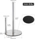 Silver Paper Towel Holder Kitchen Roll Holder, One-Handed Operation Tissue Paper Rack, Premium Stainless Steel Bathroom Chorme Paper Towel Holder ...