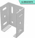 Heavy Duty Aluminum Fence Bracket for Vinyl Fencing Panel to Post Connection, Metal Replacement for 2.75in Plastic Brackets, Fits 2-3/4" Rails, 6 ...