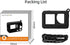 Osmo Action 3/4 Silicone Case Lanyard for DJI Action 4 Camera Accessories with Neck Strap, Waterproof Silicone Protective Case for Insta360 GO 3 C...