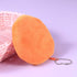 Zip Around Wallet Mini Wallet Kid Coin Purse Keychain Wallet Pouch Fruit Purse Novelty Purses for Women Orange Mini Purse Coin Pouch for Keychain ...
