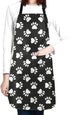 Dog Animal Paws Print Waterproof Apron for Adults Chef Bib With Roomy Pocket for Kitchen BBQ Crafting Drawing...