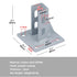 6 PCS 2020 Aluminum Extrusion Floor Mount Base Anchor Plate, Carbon Steel Floor Bracket Flange Post Base for 20 x 20 T Slot Aluminum Profiles, Thi...
