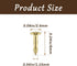 200 Pcs Tiny Brad Nails Brass String Art Nails 1.2x6mm Wood Finish Nails for DIY Pictures Boxes Decorative Household Accessories...