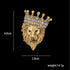 Rhinestone Tiger Head Brooch Pins for Men,Animal Lapel Pins Lion Wolf Head Coat Collar Brooch Vintage Lapel Pin Brooch Safety Pin Men Suit Accesso...