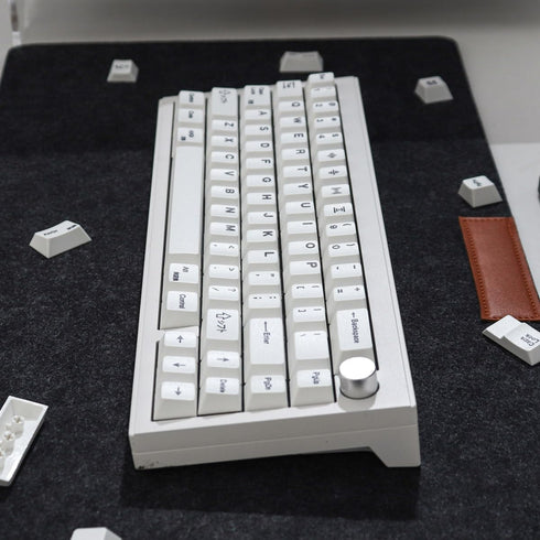 Gliging 135 Keys PBT Keycaps Cherry Profile DYE-Sub White Theme Minimalist Style Suitable for Mechanical Keyboard...