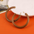 Women's Natural Wood Earrings Fashion Earrings Geometric Shape Retro Earring Set Natural Wood Hollow Semicircle Earrings...