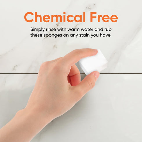 Magic Eraser Sponge Melamine Sponge for Floor, Wall, and Furniture, Removes Scuffmarks, Mud, Grime, Dirt, and Tough Stains, Pack of 16 1 Inch Mini...