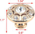Geesatis 6 Pcs Crystal Cabinet Knobs Elegant Diamond Handles Knobs for Home Improvement Closet Drawer Cupboard Door Handles Accessories, with Moun...