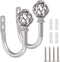 Sumnacon Set of 2 Metal Curtain Holdbacks - Wall Mounted Drapery Tiebacks with Screws, Decorative Window Treatment Holdbacks for Bedroom Livingroo...