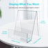 Acrylic Book Stand with Ledge,4PC 4 Inch Clear Acrylic Display Easel Transparent Display Stand Holder Tablet Holder for Displaying Books,Magazine,...