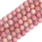 JOE FOREMAN 10mm Natural Stone Red Rhodonite Frosted Matte Unpolished Round Spacer Beads for Jewelry Making DIY Handmade Craft Supplies 15"...