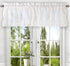 Ellis Curtain Stacey Sheer Balloon Valance, 60" x 15", White...