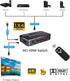 4K HDR HDMI Switch, Koopman 4 Ports 4K 60Hz HDMI 2.0 Switcher Selector with IR Wireless Remote, Supports UltraHD Dolby Vision, High Speed(Max to 1...