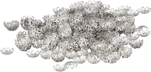 800Pcs Flower Filigree Bead Caps Spacer Beads Metal Flower Hollow Caps for DIY Jewelry Making Crafts Supplies...