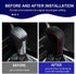 Gear Shift Knob Cover for Honda HRV/CRV 2023 Auto Leather Gear Shifter Knob Protector Trim for Honda Accord 2023-2018/ Civic 2022+ Accessories(Bla...