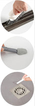 2 in 1 Groove Cleaning Brush Window Track Cleaning Tools, Multifunction Grout Cleaner Tool Grip Brush Hard Bristle Crevice Cleaning Brush for Slid...
