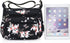 Womens Nylon Floral Shoulder Bag Crossbody Bag Messenger Bags Travel Handbags With Adjustable Strap Waterproof...