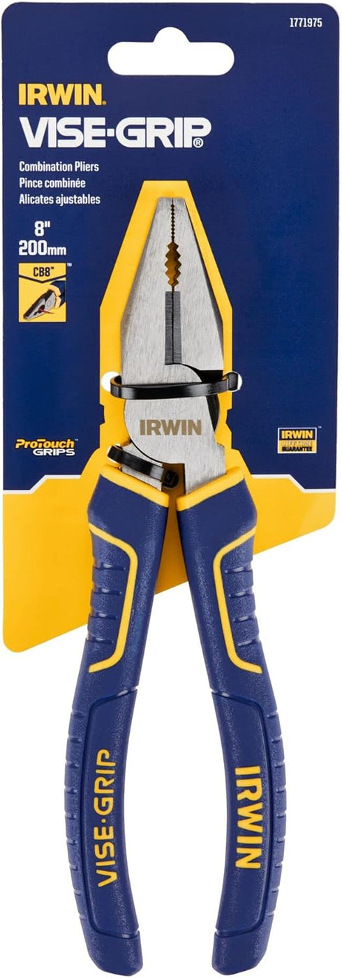 IRWIN Tools VISE-GRIP Pliers, Combination, 8-Inch (1771975),Blue...