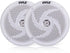 Pyle Marine Speakers - 4 Inch 2 Way Waterproof and Weather Resistant Outdoor Audio Stereo Sound System with 100 Watt Power and Low Profile Slim St...